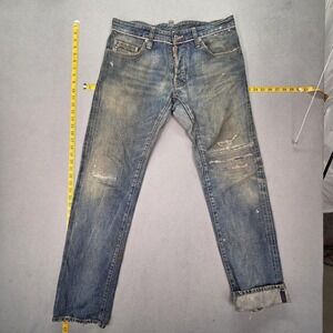 DSQUARED2 Distressed Indigo Bootcut Jeans